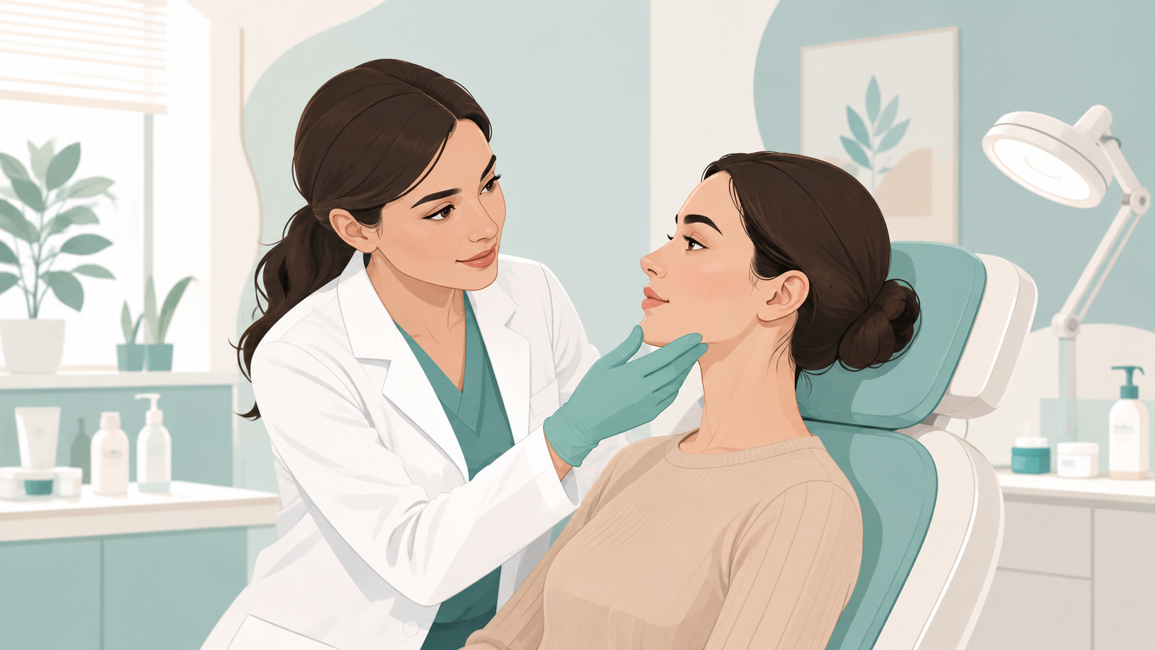 Sızanaq və dəri infeksiyalarında dermatoloq m&uuml;ayinəsi