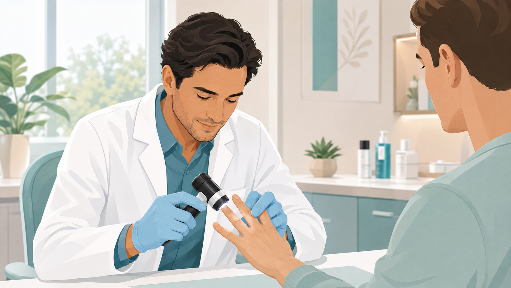 Qotur diaqnozunun dermatoskopiya ilə təsdiqlənməsi