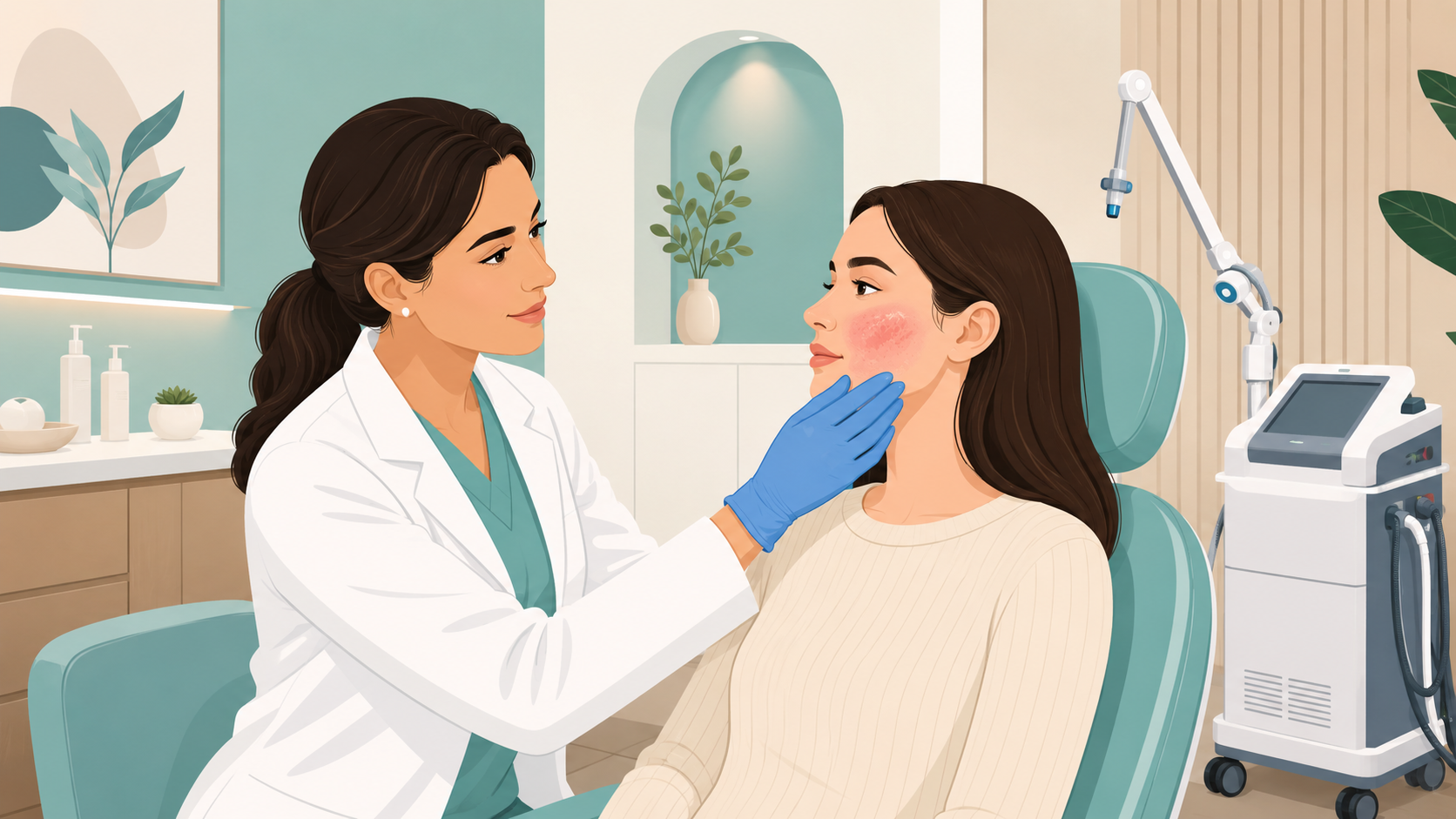 Bakıda rozasea m&uuml;alicəsi &mdash; Salutem Dermatoloji Klinika