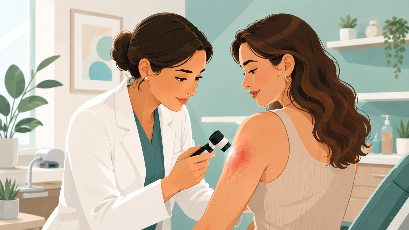 Ekzema, dermatit və qaşınmada dermatoloq m&uuml;ayinəsi