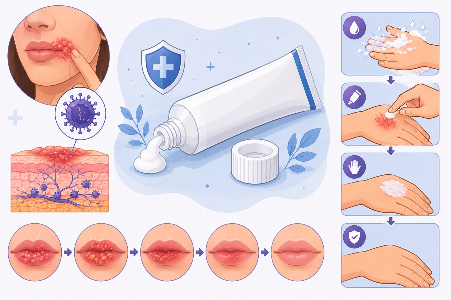 Asiklovir maz nədir və herpes m&uuml;alicəsində necə istifadə olunur