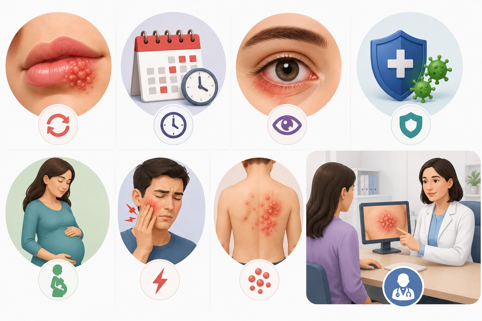 Herpes və sızanaq arasındakı fərqlər