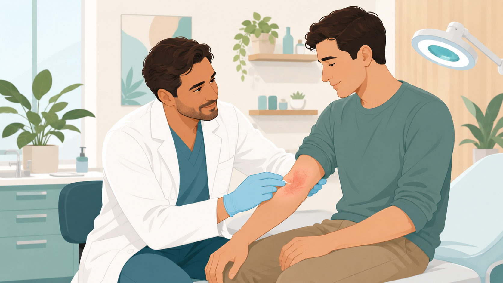 Ekzemanın dermatoloq tərəfindən qiymətləndirilməsi