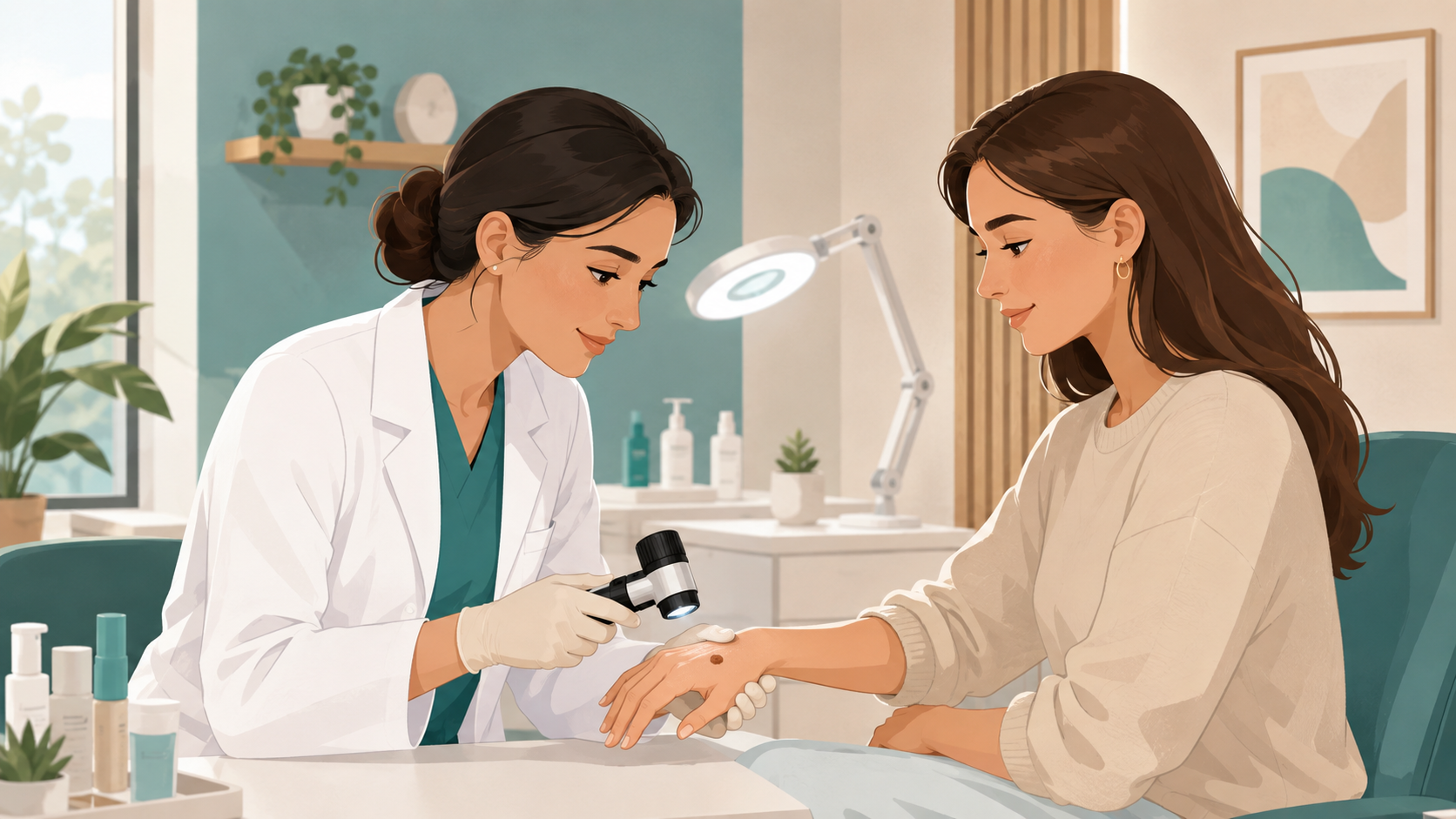 Ziyil diaqnozu &uuml;&ccedil;&uuml;n dermatoloq m&uuml;ayinəsi