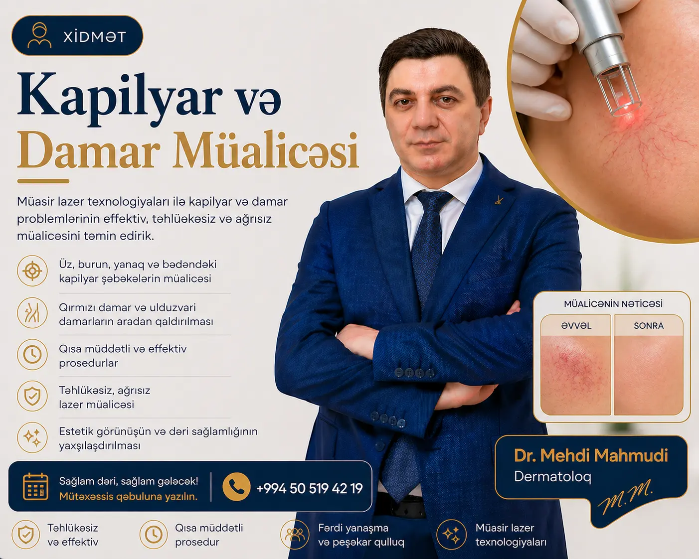 Kapilyar və Damar Müalicəsi — Dr. Mehdi Mahmudi