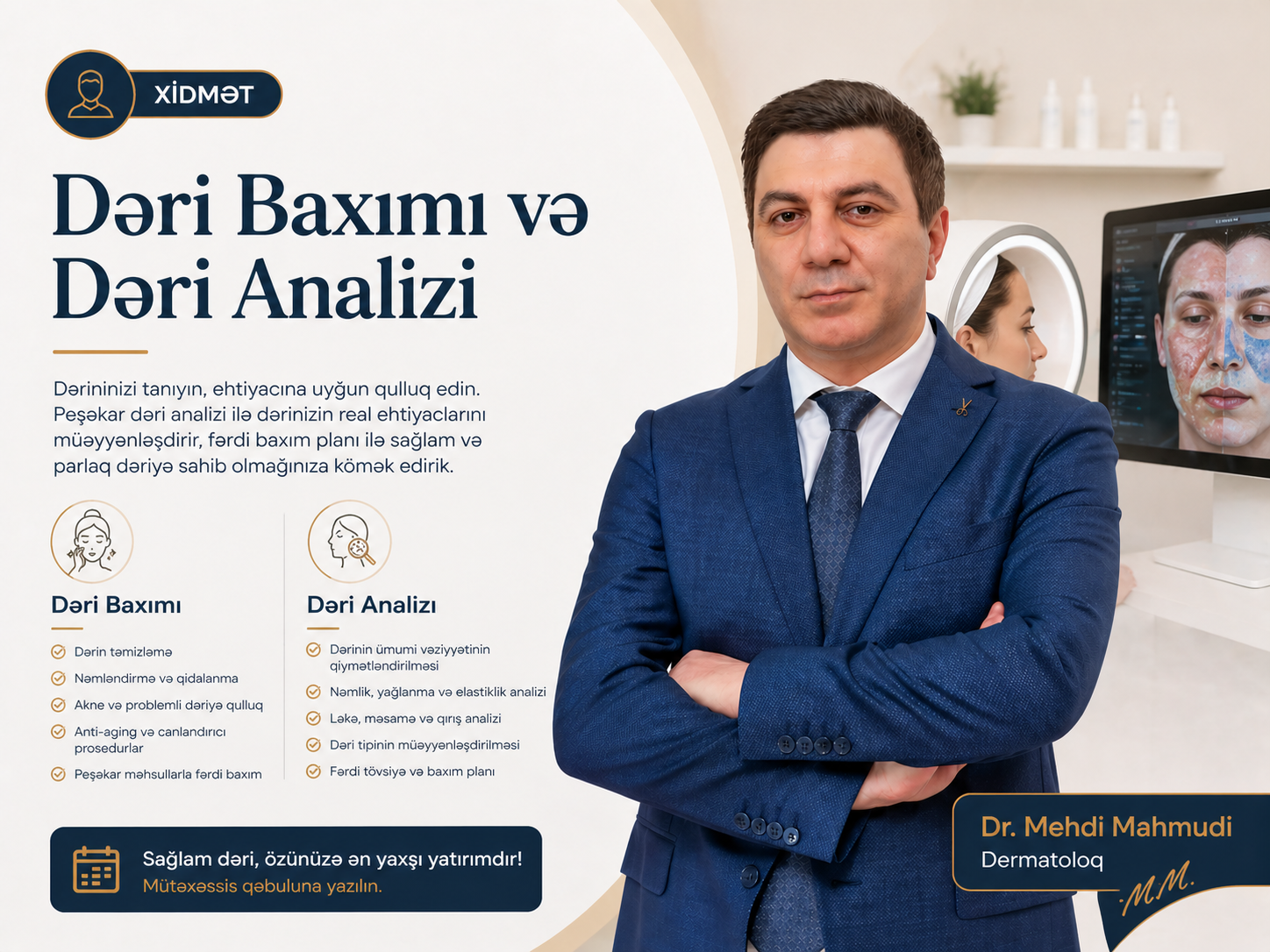 Dəri Baxımı və Dəri Analizi — Dr. Mehdi Mahmudi