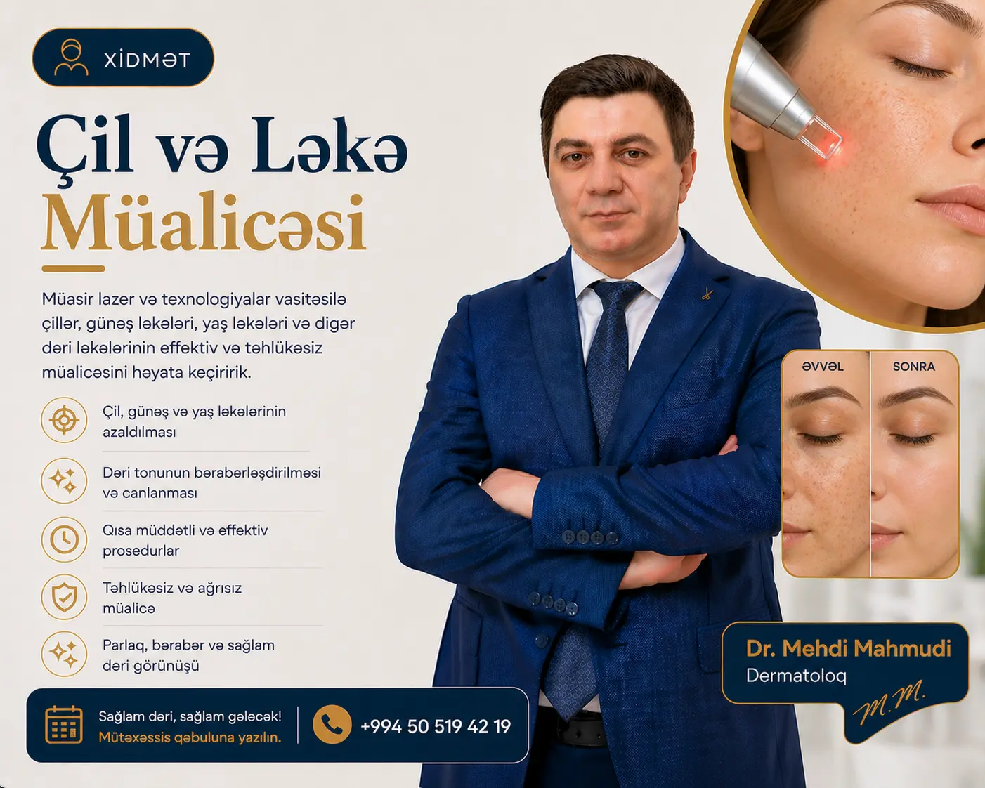 Çil və Ləkə Müalicəsi — Dr. Mehdi Mahmudi