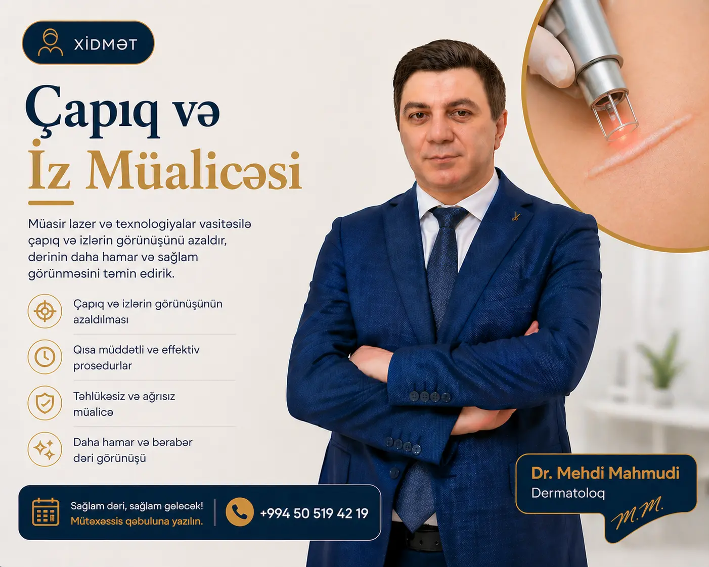 Çapıq və İz Müalicəsi — Dr. Mehdi Mahmudi