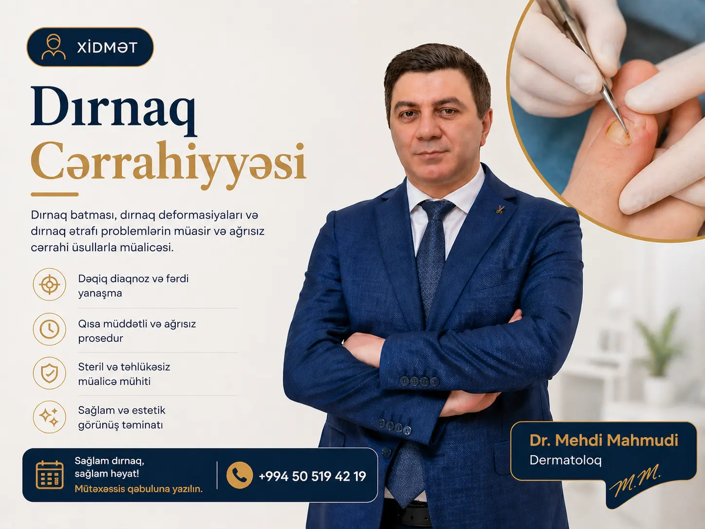 Dırnaq Cərrahiyyəsi — Dr. Mehdi Mahmudi